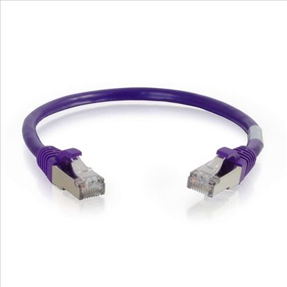 C2G 1ft Cat6 networking cable Purple 11.8" (0.3 m) S/FTP (S-STP)1