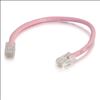 C2G 6" Cat6 networking cable Pink 5.91" (0.15 m) U/UTP (UTP)1