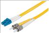 Intellinet 516976 fiber optic cable 196.9" (5 m) LC ST OS2 Yellow1