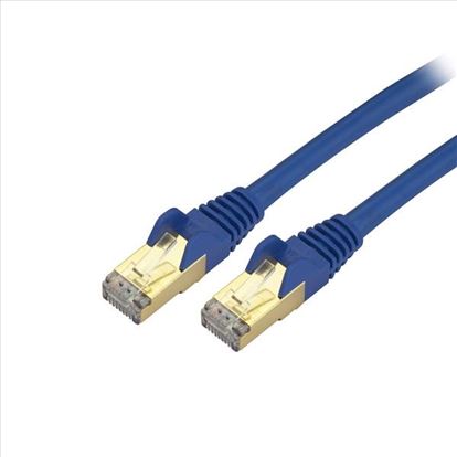 Picture of StarTech.com C6ASPAT6INBL networking cable Blue 7.87" (0.2 m) Cat6a