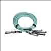 Picture of StarTech.com QSFP4X10AO15 fiber optic cable 590.6" (15 m) QSFP+ 4x SFP+ Black