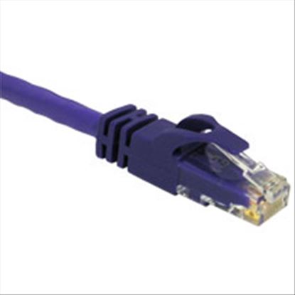 C2G 1ft Cat6 550MHz Snagless Patch Cable Purple networking cable 11.8" (0.3 m)1