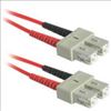 C2G 3m SC/SC Duplex 62.5/125 Multimode Fiber Patch Cable - Red fiber optic cable 118.1" (3 m)1