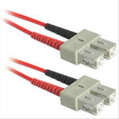 C2G 3m SC/SC Duplex 62.5/125 Multimode Fiber Patch Cable - Red fiber optic cable 118.1" (3 m)1