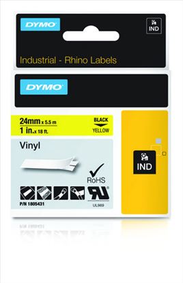 DYMO 1805431 label-making tape Black on yellow1