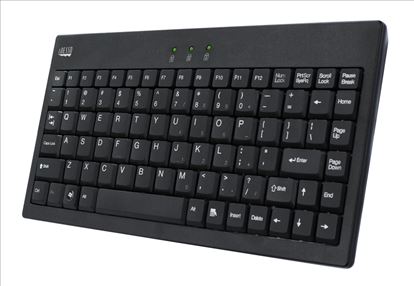 Adesso AKB-110B keyboard USB + PS/2 QWERTY Black1