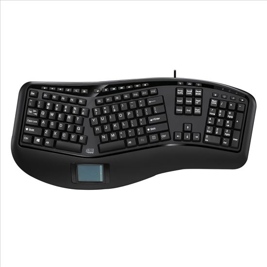 Picture of Adesso Tru-Form 450 keyboard USB QWERTY US English Black