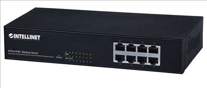 Intellinet 560764 network switch Fast Ethernet (10/100) Power over Ethernet (PoE) Black1