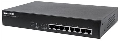 Intellinet 8-Port PoE+ Desktop Gigabit Switch Gigabit Ethernet (10/100/1000) Power over Ethernet (PoE) Black1