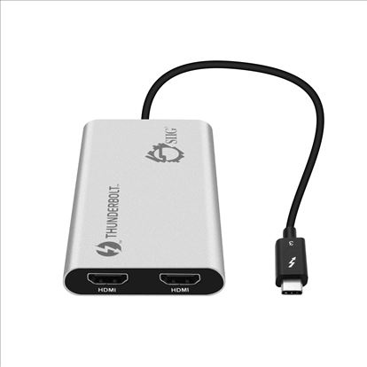 Siig JU-TB0114-S1 USB graphics adapter Black, Silver1
