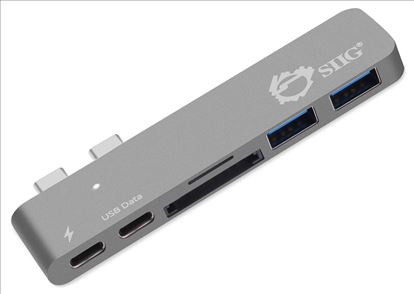 Siig JU-TB0312-S1 interface hub USB 3.2 Gen 1 (3.1 Gen 1) Type-C 40000 Mbit/s Gray1