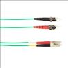 Black Box 2m, ST-LC fiber optic cable 78.7" (2 m) OM2 Green, Multicolor1