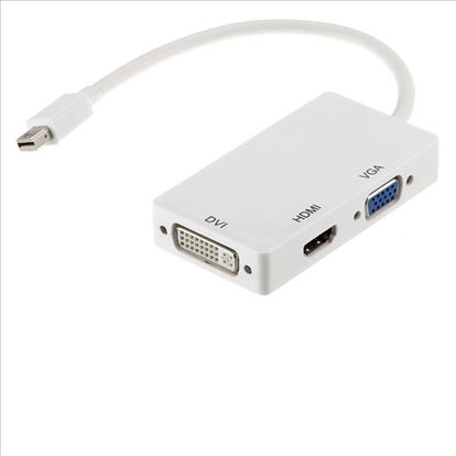 Axiom Mini DisplayPort VGA + HDMI + DVI White1