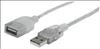 Manhattan 336314 USB cable 70.9" (1.8 m) USB 2.0 USB A Silver1