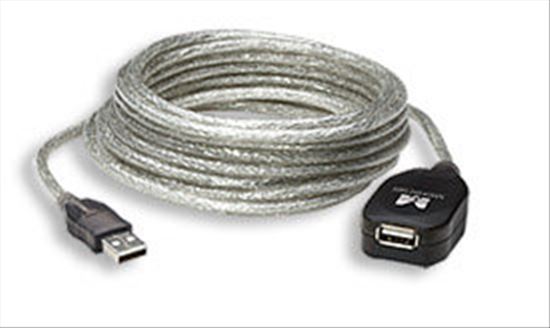 Manhattan 519779 USB cable 196.9" (5 m) USB 2.0 USB A Silver1