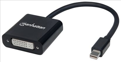 Manhattan 152549 video cable adapter 7.68" (0.195 m) Mini DisplayPort DVI-I Black1