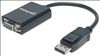 Manhattan 151962 video cable adapter 5.91" (0.15 m) DisplayPort VGA (D-Sub) Black1