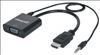 Manhattan 151450 video cable adapter 11.8" (0.3 m) HDMI + 3.5mm VGA (D-Sub) Black1