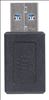 Picture of Manhattan 354714 cable gender changer USB-A USB-C Black