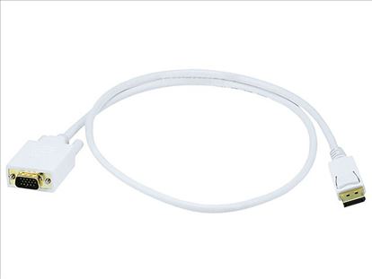 Monoprice Displayport/VGA, 0.9144 m 36" (0.914 m) VGA (D-Sub) White1