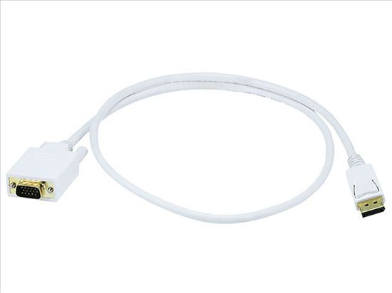 Monoprice Displayport/VGA, 0.9144 m 36" (0.914 m) VGA (D-Sub) White1