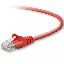 Picture of Belkin RJ45 Cat5e Patch Cable, Snagless Molded, 2m networking cable Red 78.7" (2 m)