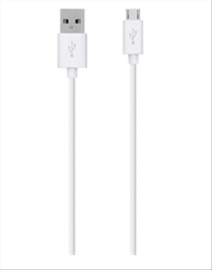 Belkin 1.2m USB 2.0 - microUSB m/m USB cable 47.2" (1.2 m) USB A Micro-USB B White1