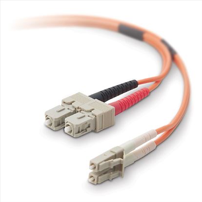 Belkin Multimode LC/SC Duplex MMF 16 m fiber optic cable 629.9" (16 m) Orange1