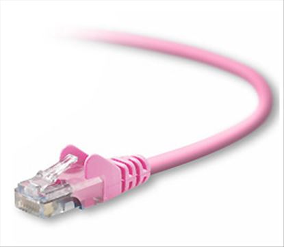 Belkin RJ45 CAT5e Patch Cable, Snagless Molded 1 ft networking cable Pink 12" (0.305 m)1