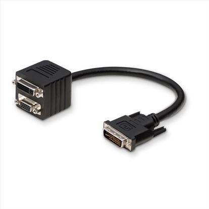 Belkin F2E7901-01-DV video cable adapter 11.8" (0.3 m) DVI-I VGA, DVI-I Black1