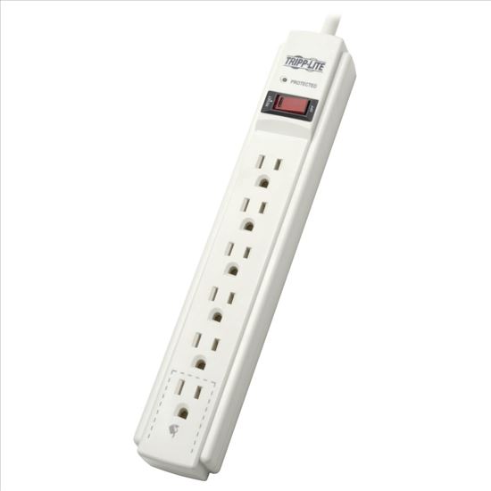 Tripp Lite TLP606 surge protector Gray 6 AC outlet(s) 120 V 70.9" (1.8 m)1