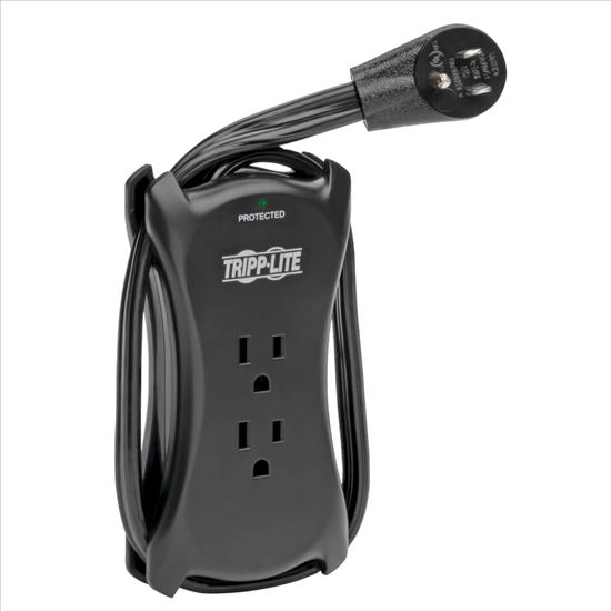 Tripp Lite TRAVELER3USB surge protector Black 3 AC outlet(s) 120 V 11.8" (0.3 m)1