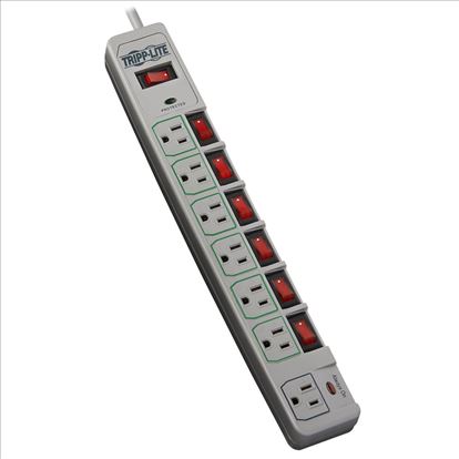 Tripp Lite TLP76MSG surge protector Gray 7 AC outlet(s) 120 V 72" (1.83 m)1