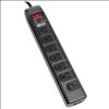 Tripp Lite TLP706TELC surge protector Black 7 AC outlet(s) 120 V 70.9" (1.8 m)1