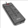 Tripp Lite TLP128TTUSBB surge protector Black 12 AC outlet(s) 110 - 125 V 96.1" (2.44 m)1