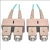 Tripp Lite N806-01M fiber optic cable 39.4" (1 m) 2x SC OM3 Beige, Turquoise1