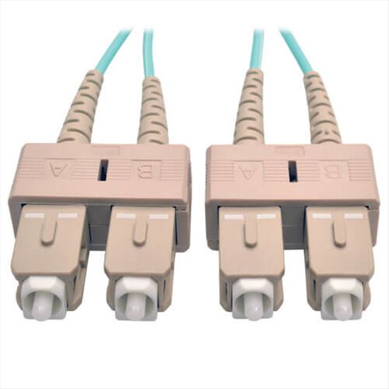 Tripp Lite N806-01M fiber optic cable 39.4" (1 m) 2x SC OM3 Beige, Turquoise1