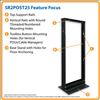 Tripp Lite SR2POST25 rack cabinet 25U Freestanding rack Black2