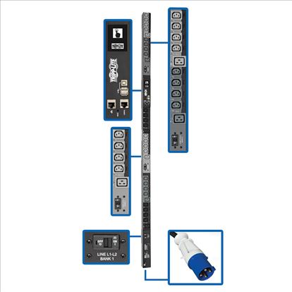 Tripp Lite PDU3EVSR6G60 power distribution unit (PDU) 30 AC outlet(s) 0U Black1