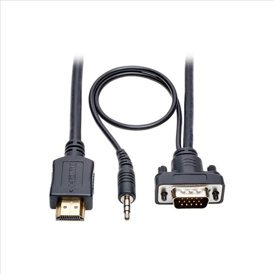 Tripp Lite P566-010-VGA-A video cable adapter 118.1" (3 m) HDMI HD15 + 3.5 mm Black1