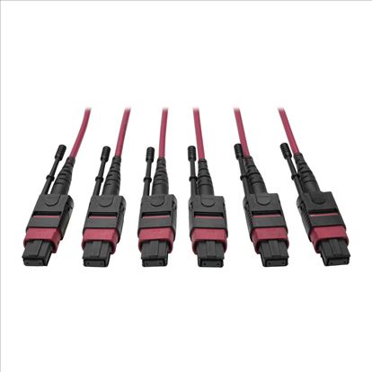 Tripp Lite N858-61M-3X8-MG fiber optic cable 2401.6" (61 m) MTP OM4 Black, Magenta1