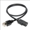 Tripp Lite P006-003 power cable Black 35.8" (0.91 m) NEMA 5-15P C13 coupler2