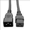 Tripp Lite P036-006-2C19 power cable Black 70.9" (1.8 m) IEC C20 2 x C19 coupler1