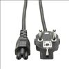 Tripp Lite P058-006 power cable Black 72" (1.83 m) CEE7/7 C5 coupler3