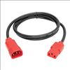 Tripp Lite P004-004-RD power cable Black, Red 47.2" (1.2 m) C14 coupler C13 coupler2