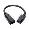 Tripp Lite P005-12N power cable Black 11.8" (0.3 m) C13 coupler C14 coupler2