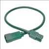 Tripp Lite P018-002-AGN power cable Green 23.6" (0.6 m) C14 coupler C15 coupler2