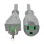 Picture of Tripp Lite P022-006-GY-HG power cable Gray 70.9" (1.8 m) NEMA 5-15P NEMA 5-15R
