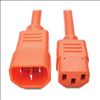 Tripp Lite P005-002-AOR power cable Orange 23.6" (0.6 m) C14 coupler C13 coupler1