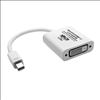 Tripp Lite P137-06N-DVI-V2 video cable adapter 5.91" (0.15 m) Mini DisplayPort DVI-D White1